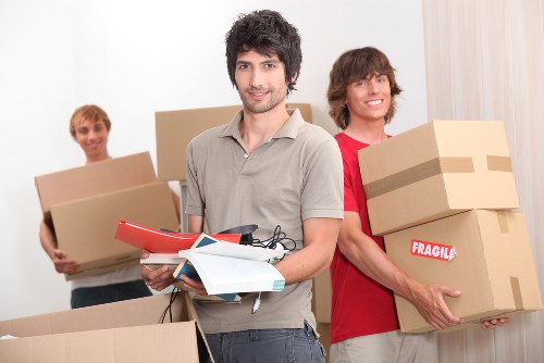 Securely packed belongings inside a moving truck in Soho