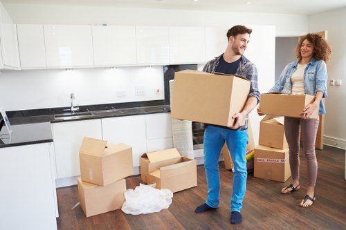 Secure loading of furniture into a removal truck
