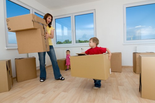 Packing and moving boxes for a Soho relocation